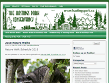 Tablet Screenshot of hastingspark.ca